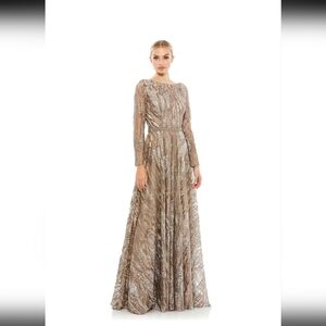 Size 14 Mac Duggal floor length maxi dress